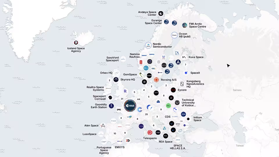 Euroopan avaruuskartta