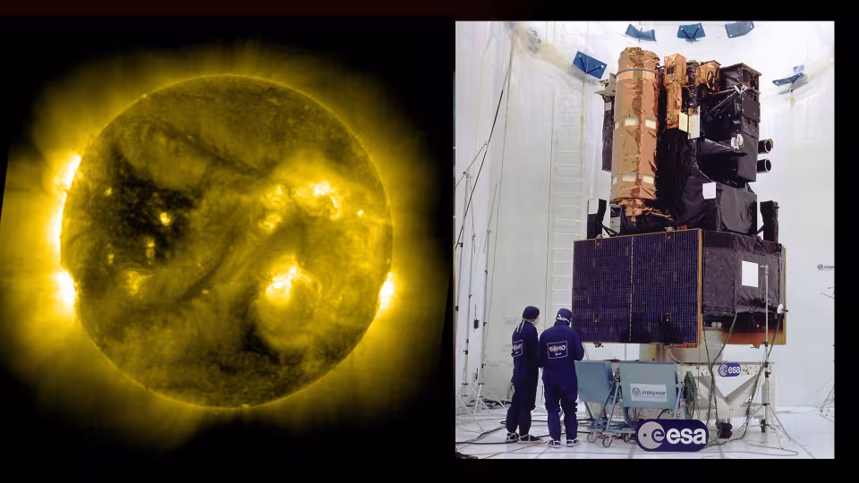 Aurinko SOHOn kuvaamana ja SOHO testattavana