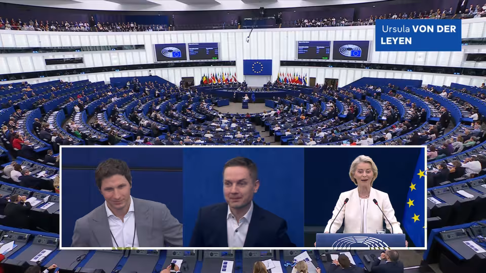  Rafal Modrzewski, Pekka Laurila ja Ursula von der Leyen